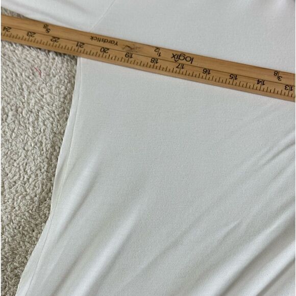 Marigot pj Womens size Medium Sleep shirt Button Up White pink Trim Model Blend - Picture 6 of 11